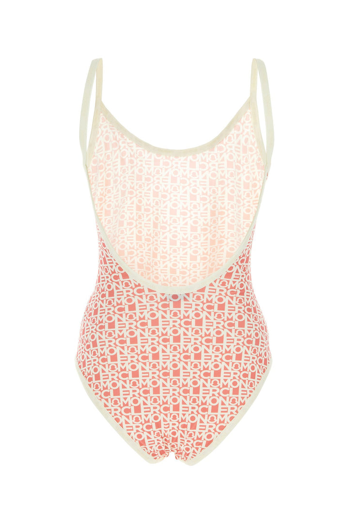 Printed stretch nylon swimsuit