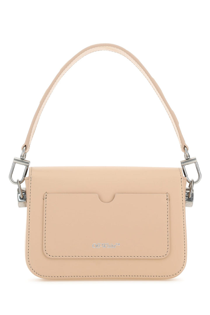 Light pink leather small Plain Binder handbag