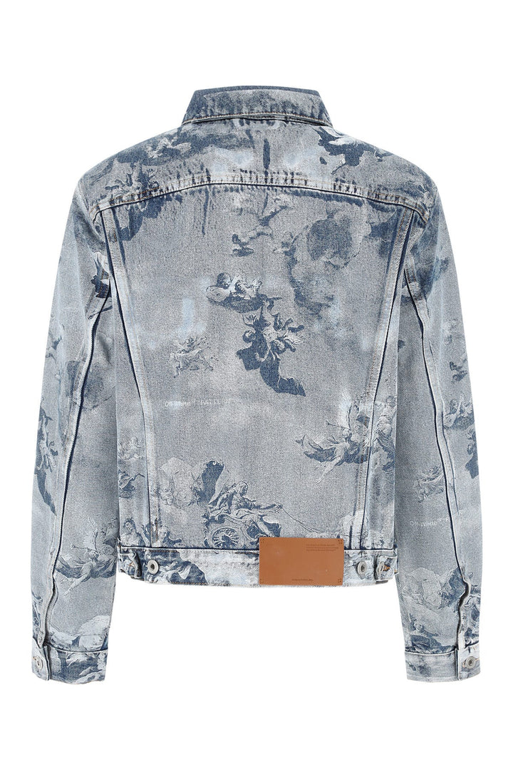 Printed denim jacket