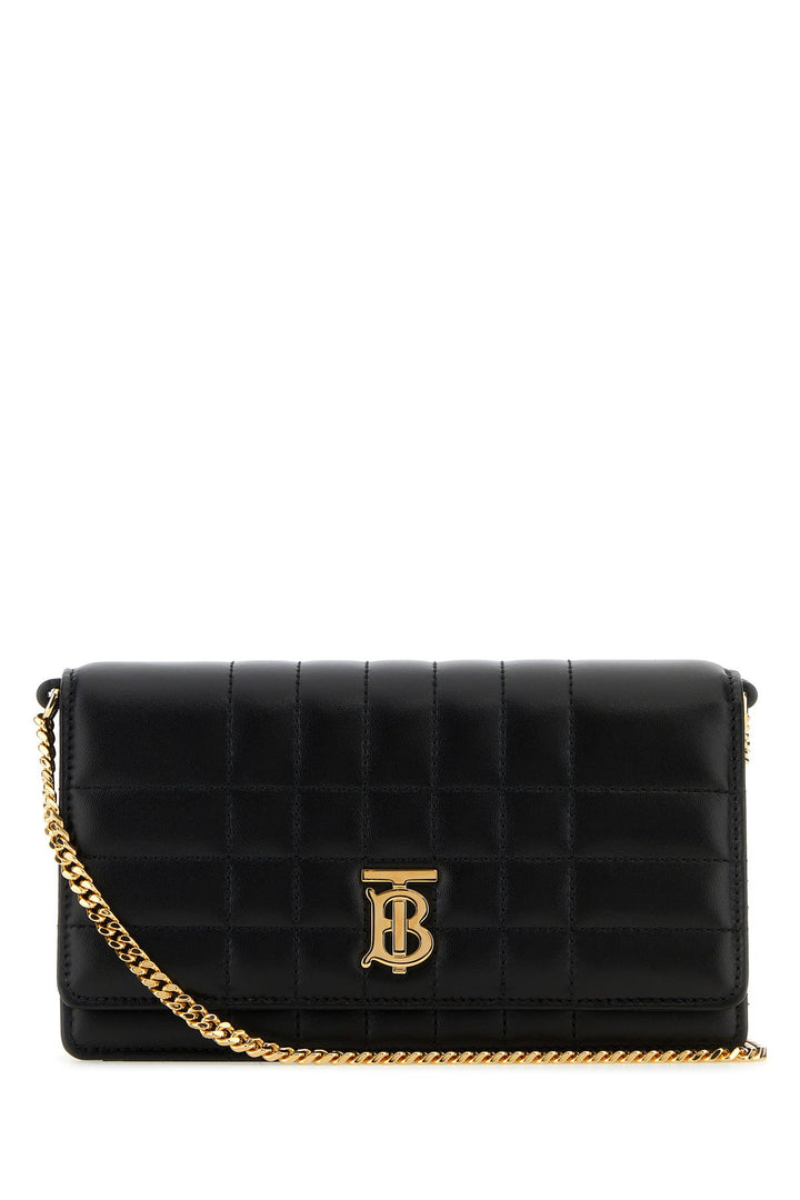 Black leather small Lola crossbody bag