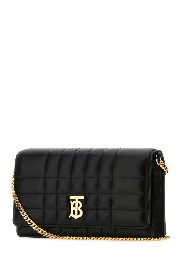 Black leather small Lola crossbody bag