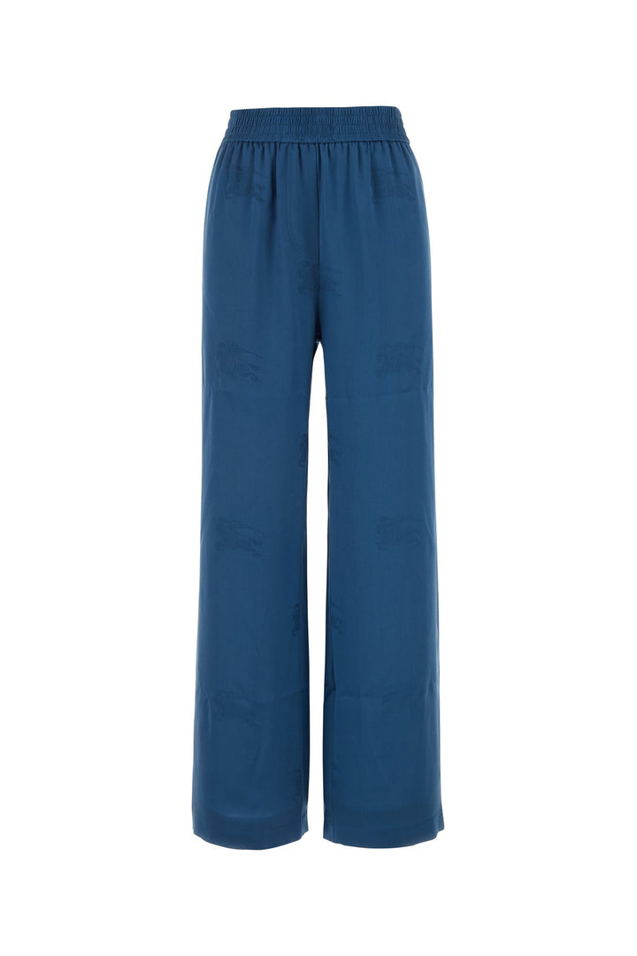 Blue silk pant