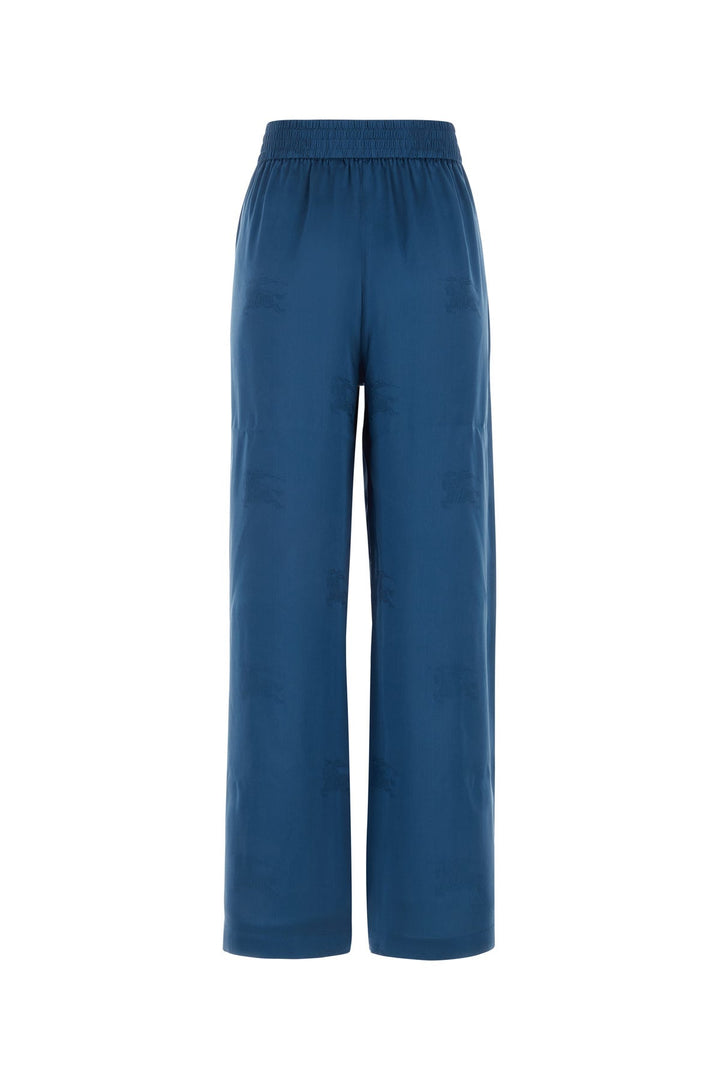 Blue silk pant