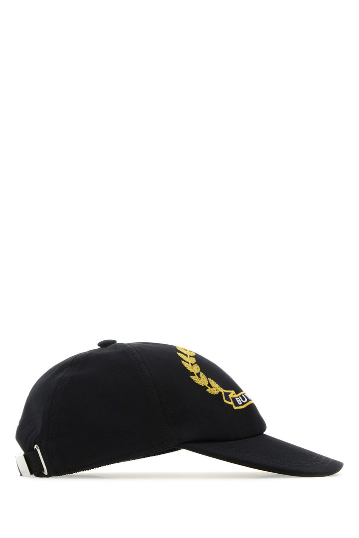 Black cotton baseball cap