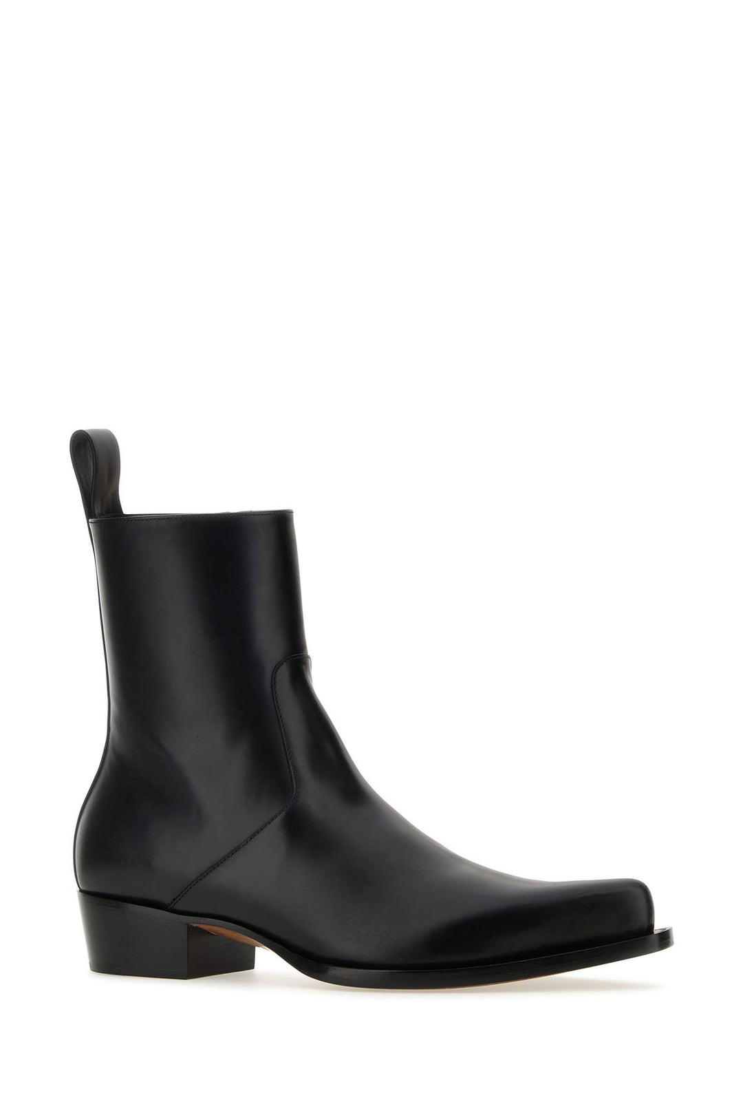 Black leather Ripley ankle boots