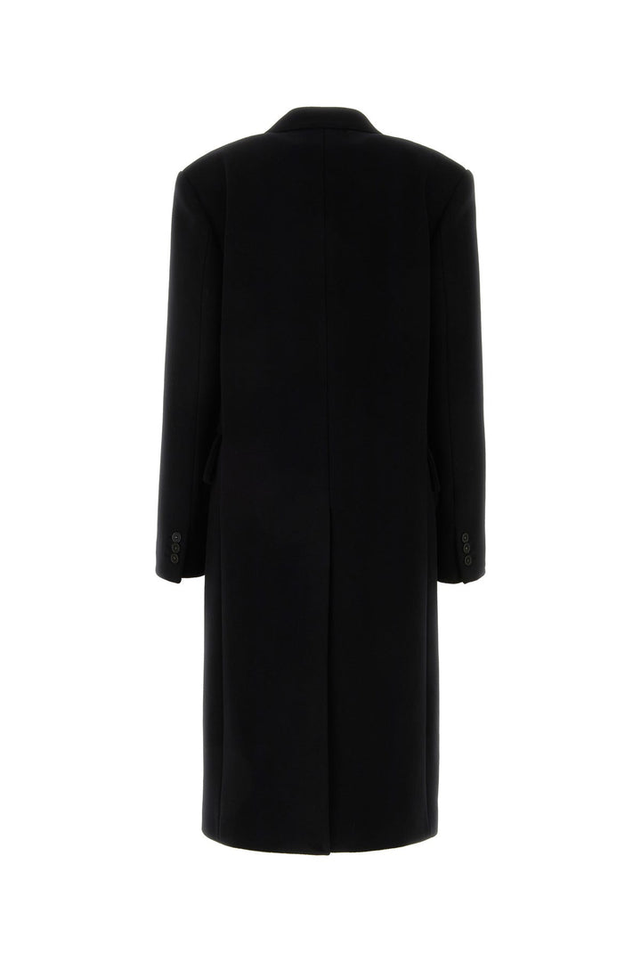 Black wool coat