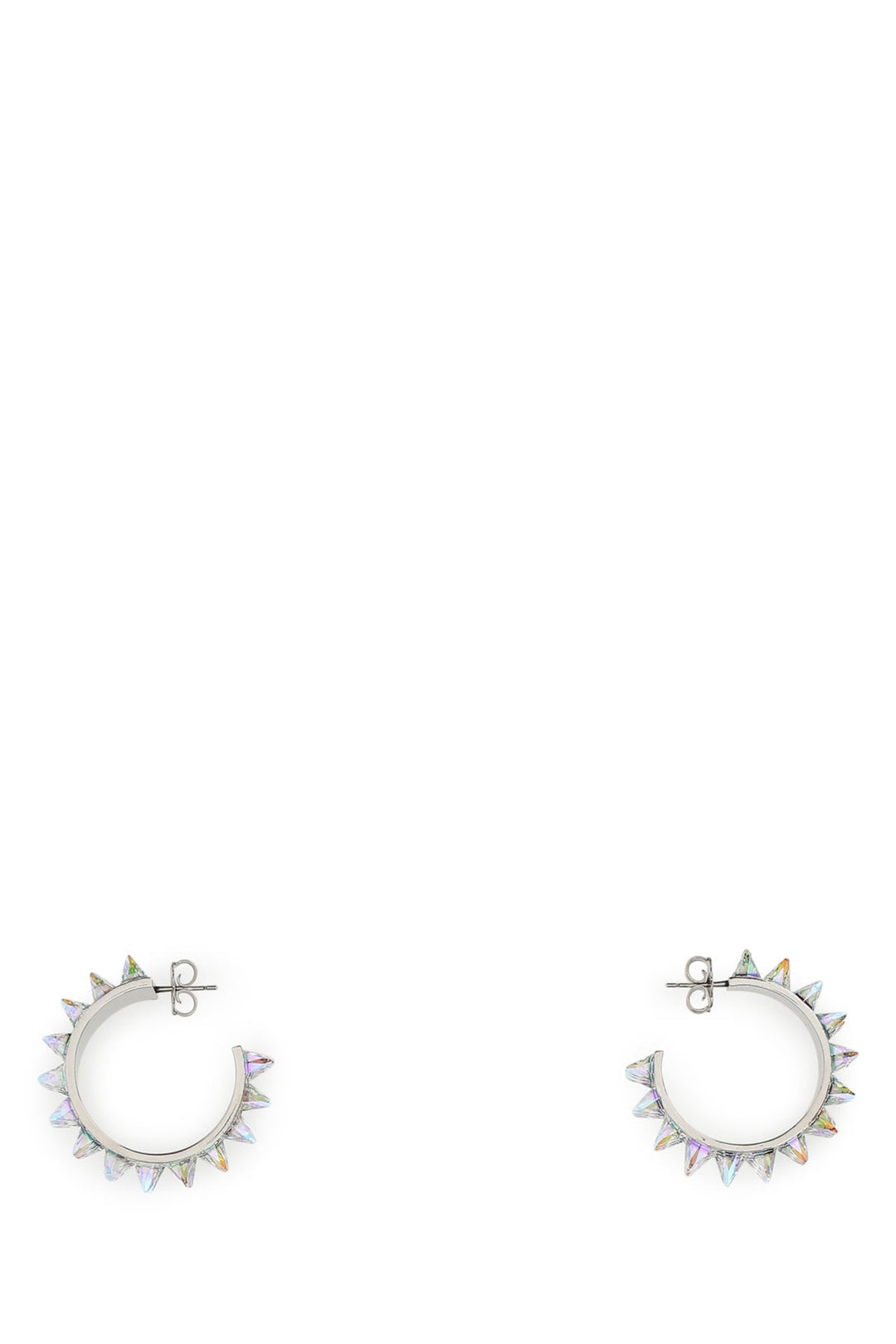 Embellished metal big Karma earrings