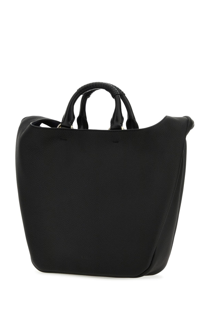 Black leather medium Deia handbag