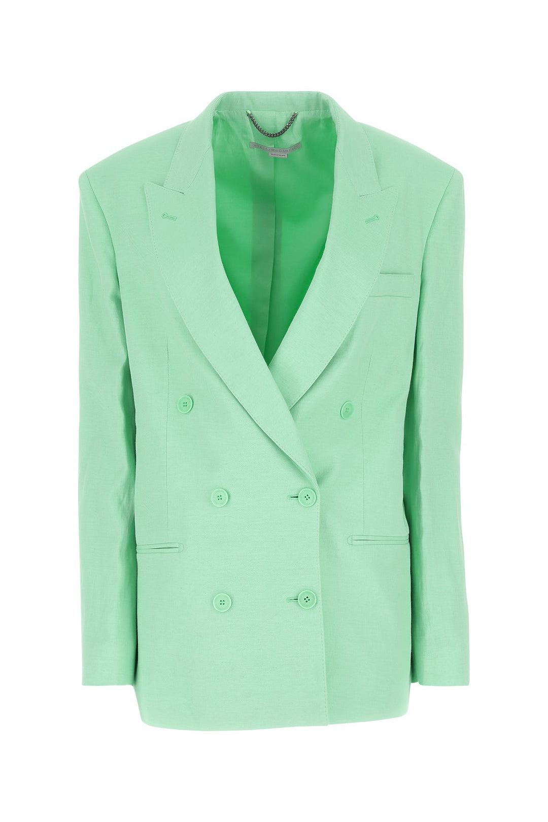 Mint green twill oversize blazer