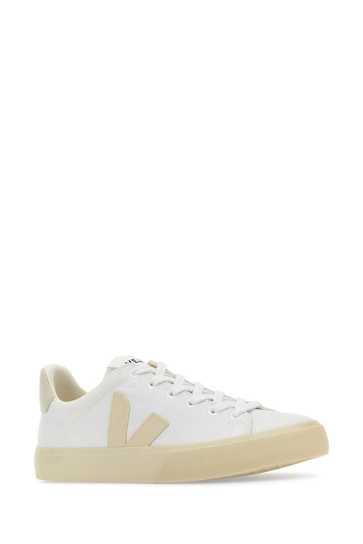 White canvas Campo sneakers