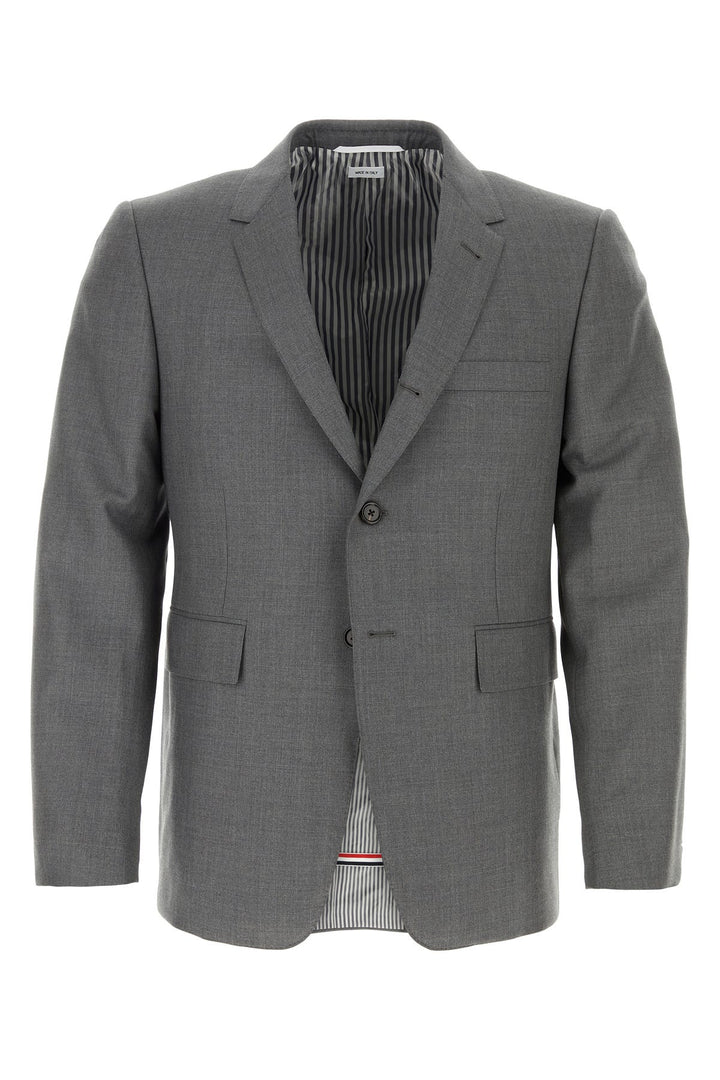 Grey twill blazer