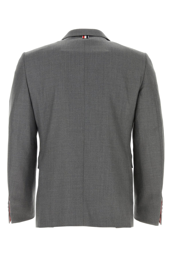 Grey twill blazer