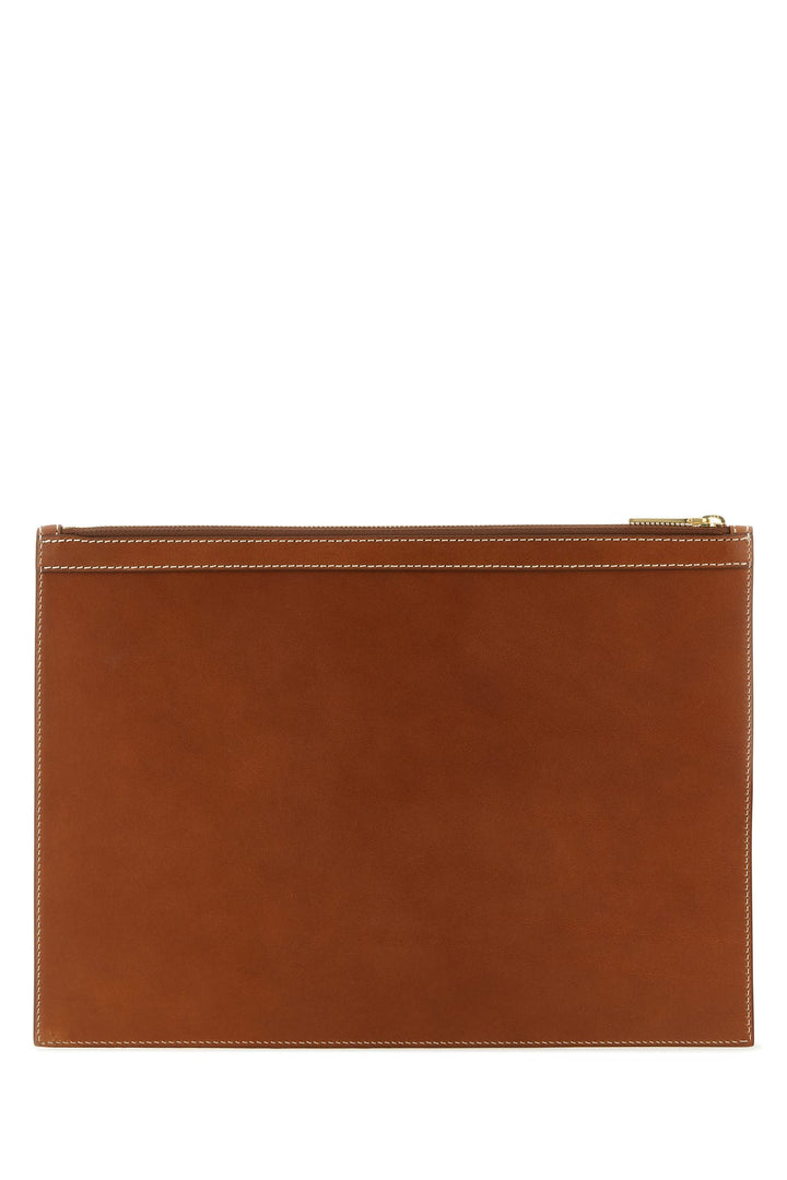 Brown leather document case