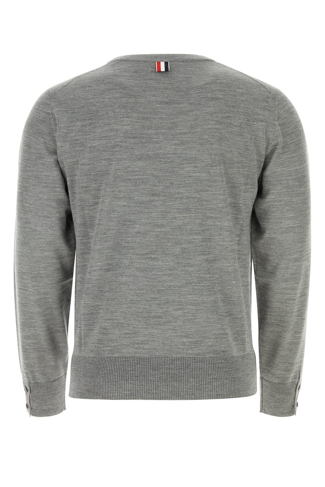 Melange grey wool sweater