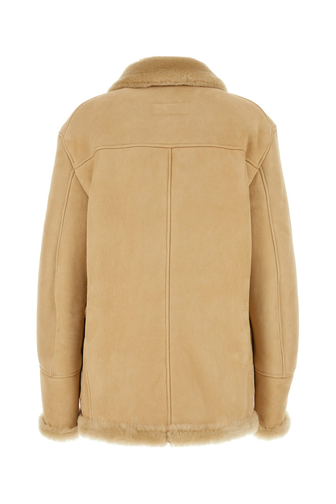 Beige shearling jacket