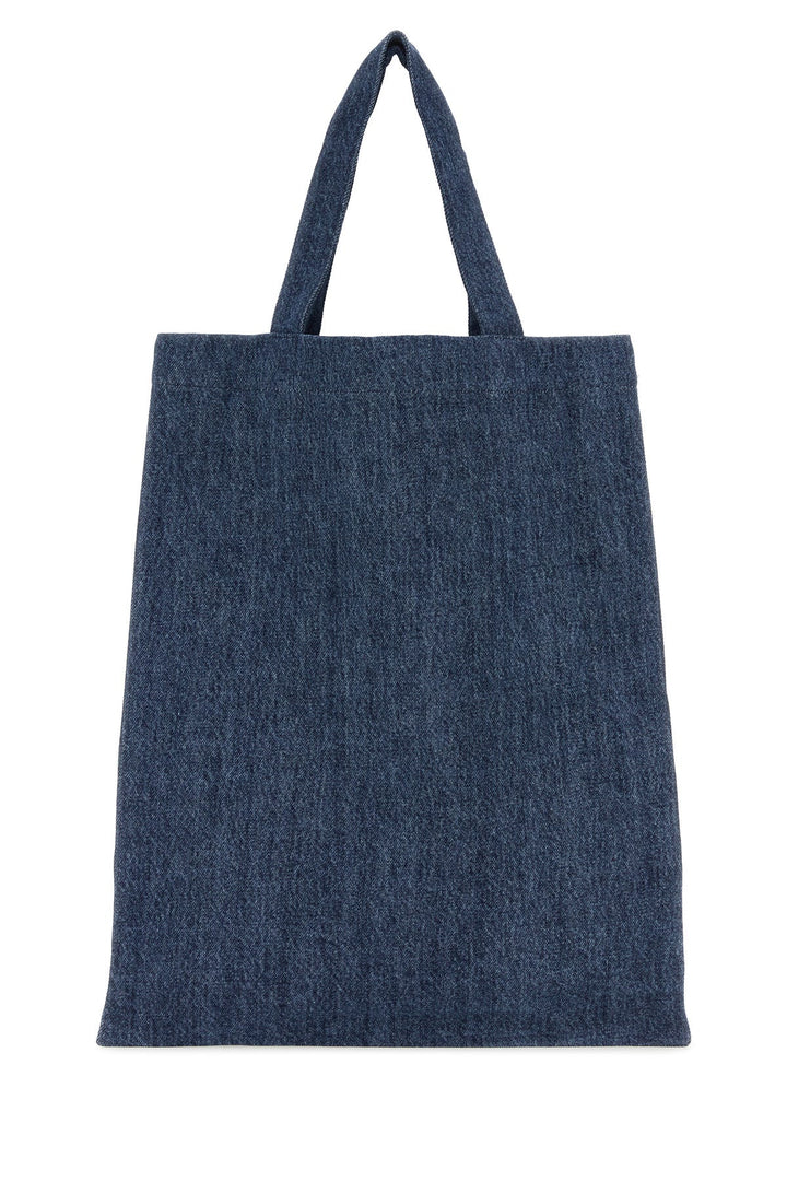 Blue denim Lou shopping bag