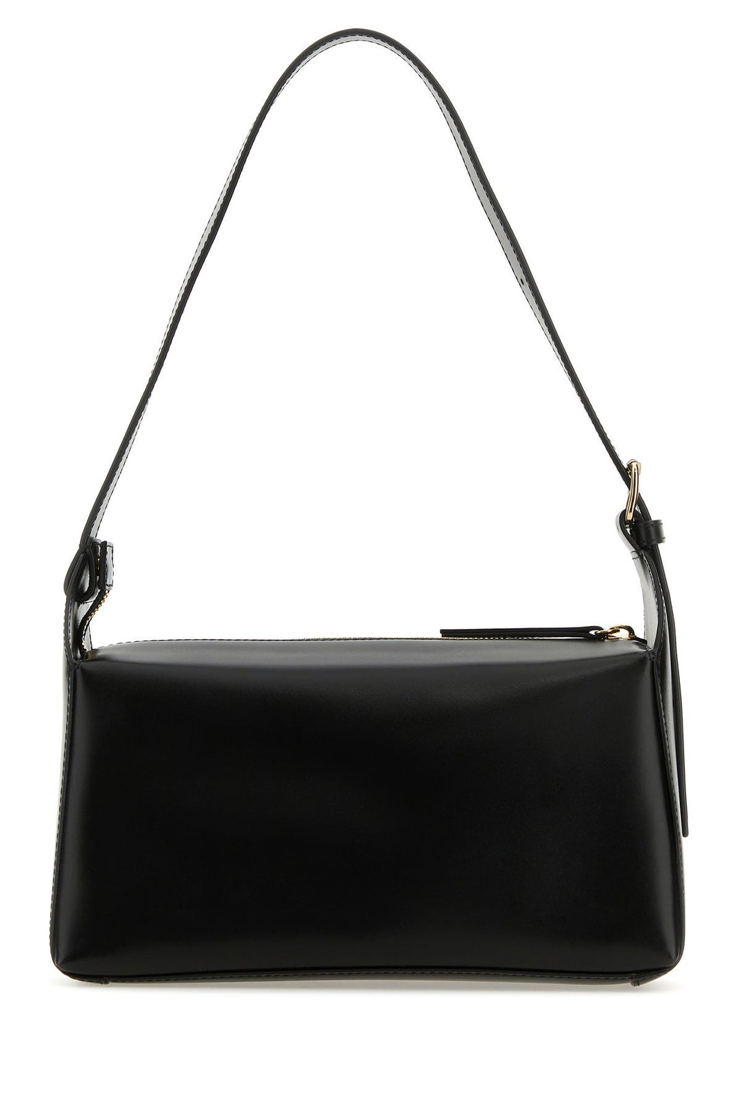 Black leather Virginie shoulder bag