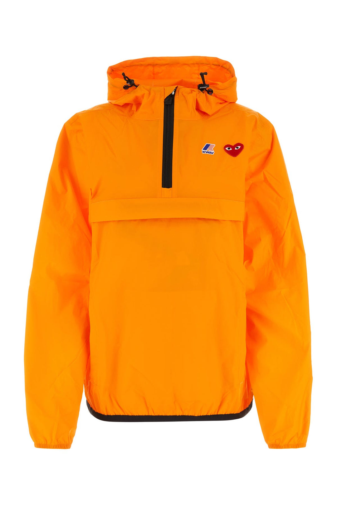 Fluo orange nylon k-way