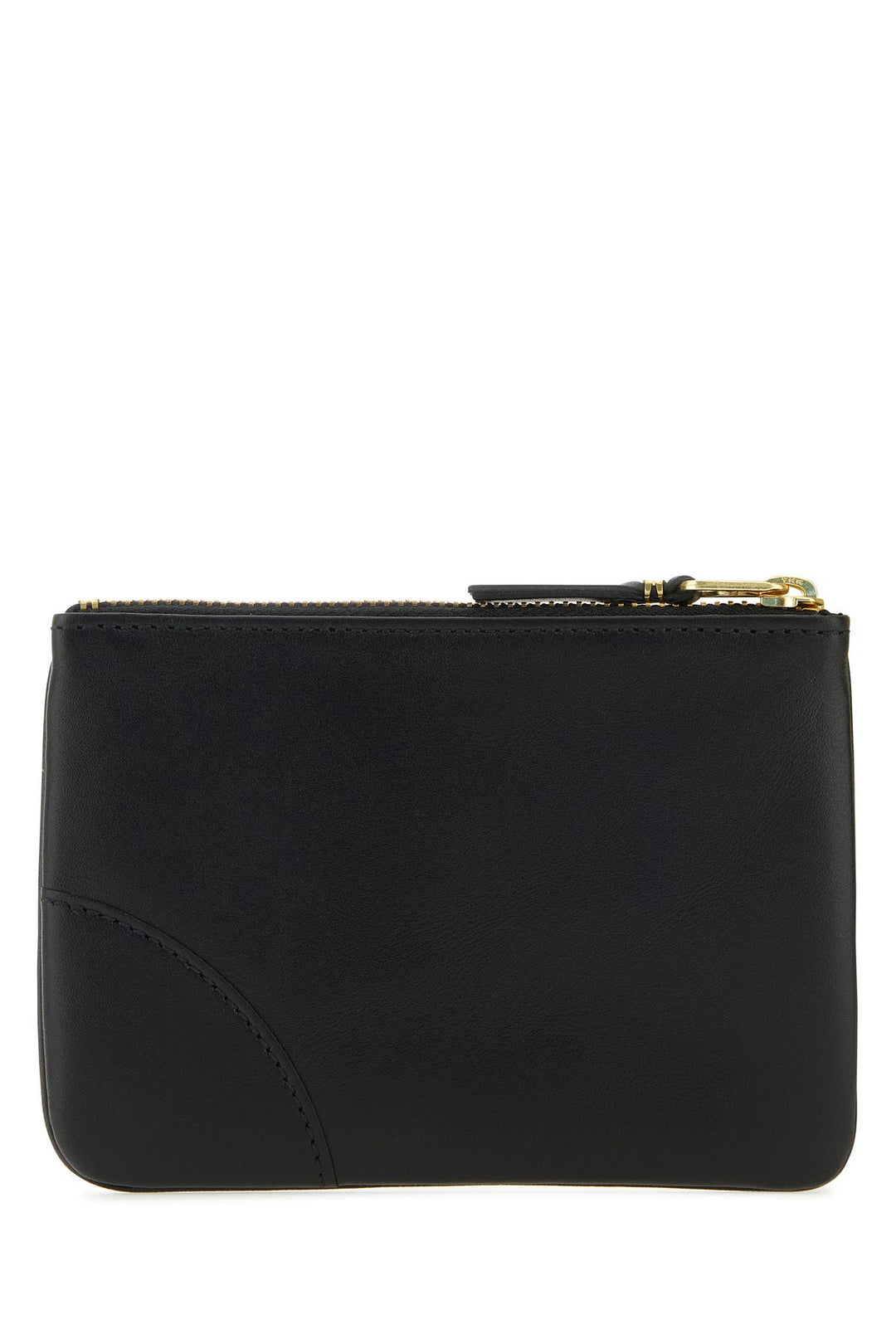 Black leather coin case