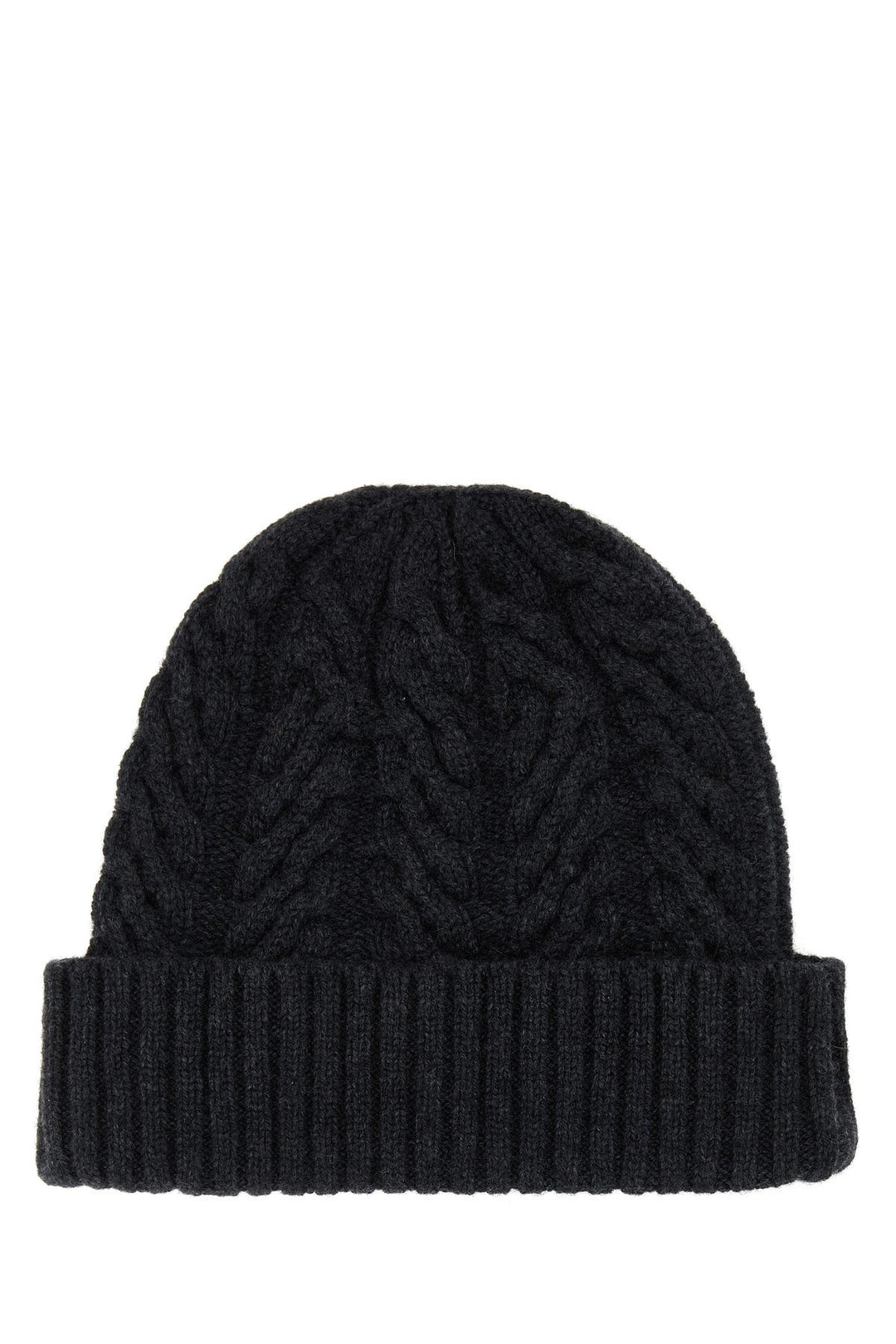 Charcoal cashmere beanie hat