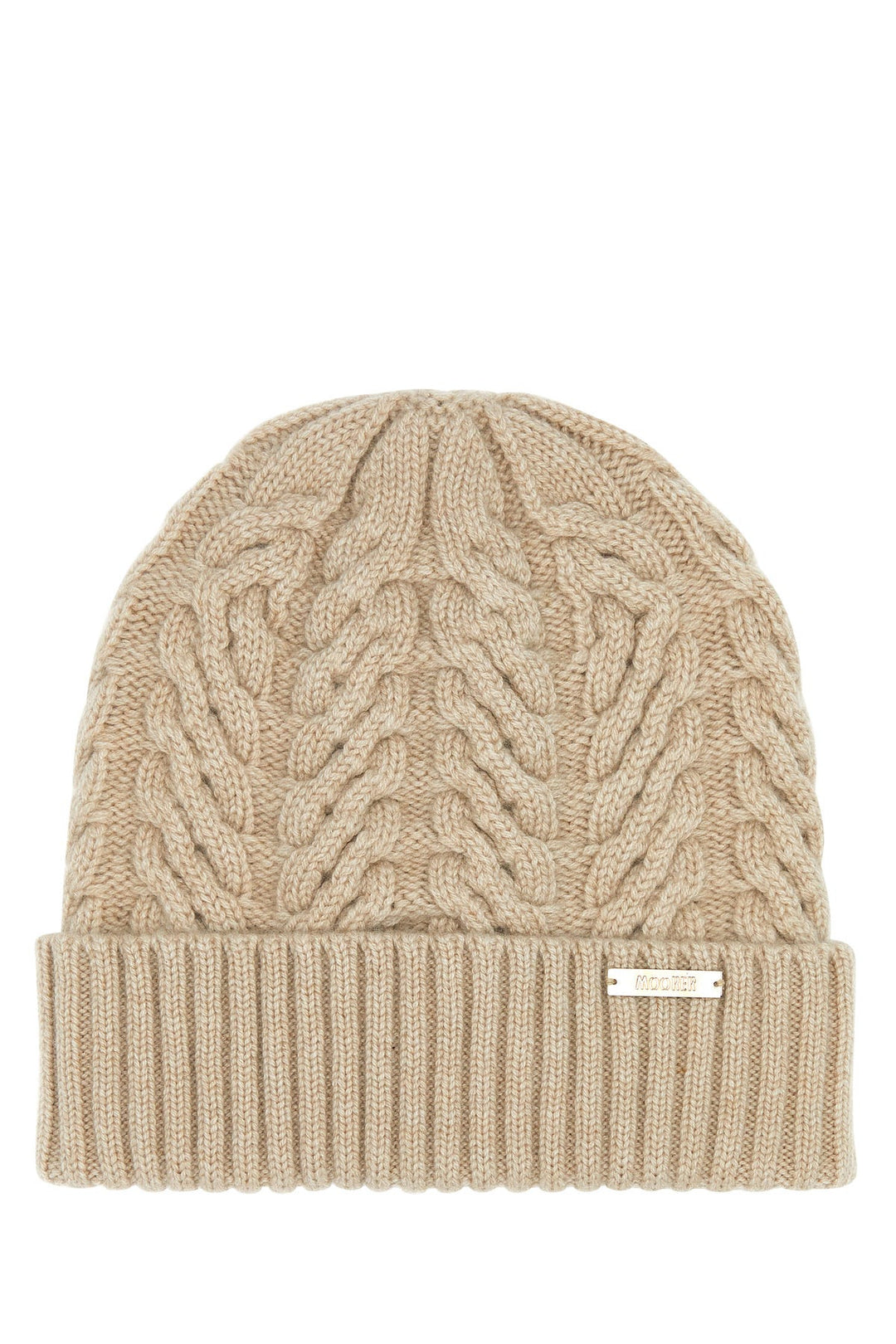 Beige cashmere Maria beanie hat