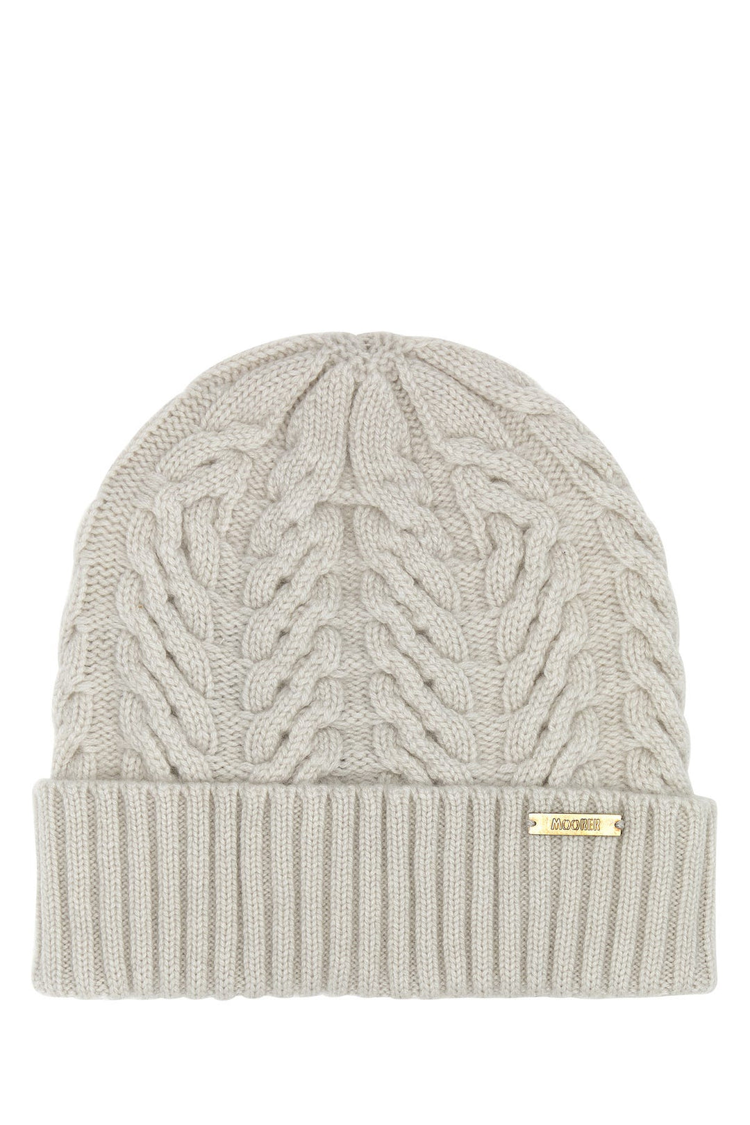 Ivory cashmere Maria beanie hat