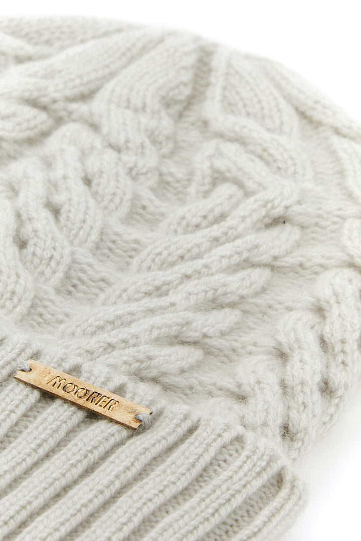 Ivory cashmere Maria beanie hat