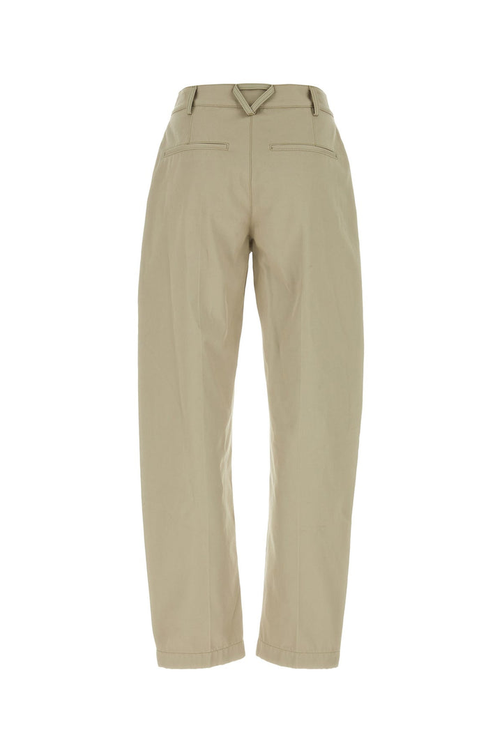 Cappuccino twill wide-leg pant