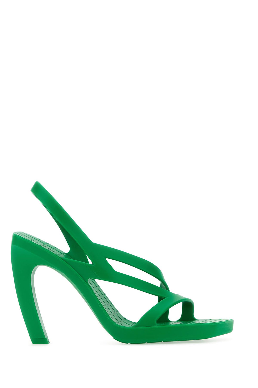 Grass green rubber Jimbo sandals