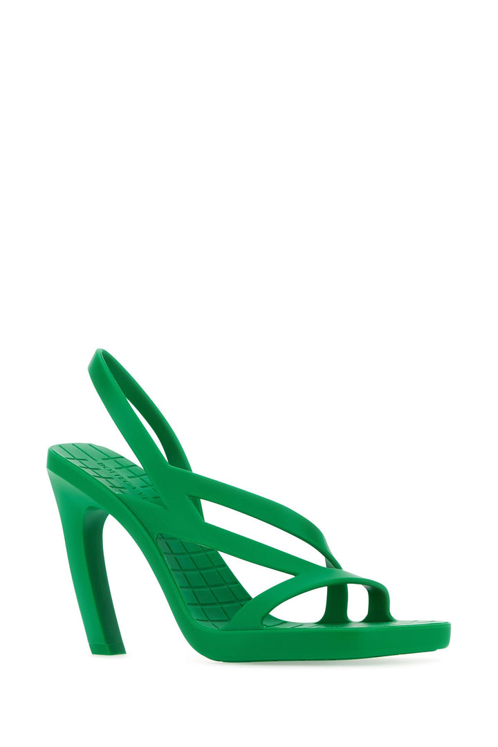 Grass green rubber Jimbo sandals