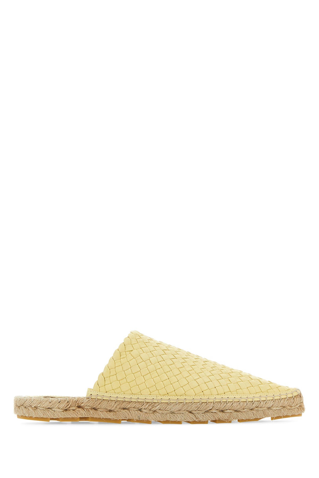 Pastel yellow nappa leather Intreccio espadrilles