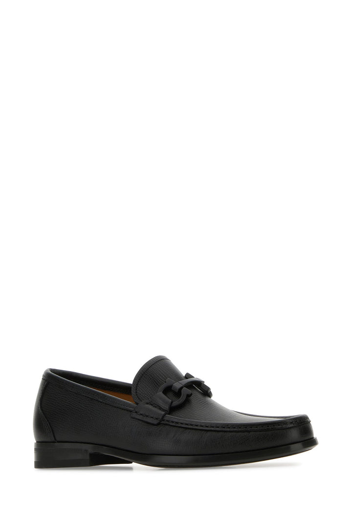 Black leather Grandioso loafers