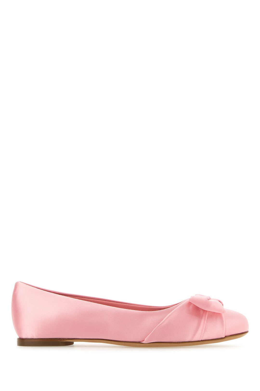 Pink satin Varina ballerinas