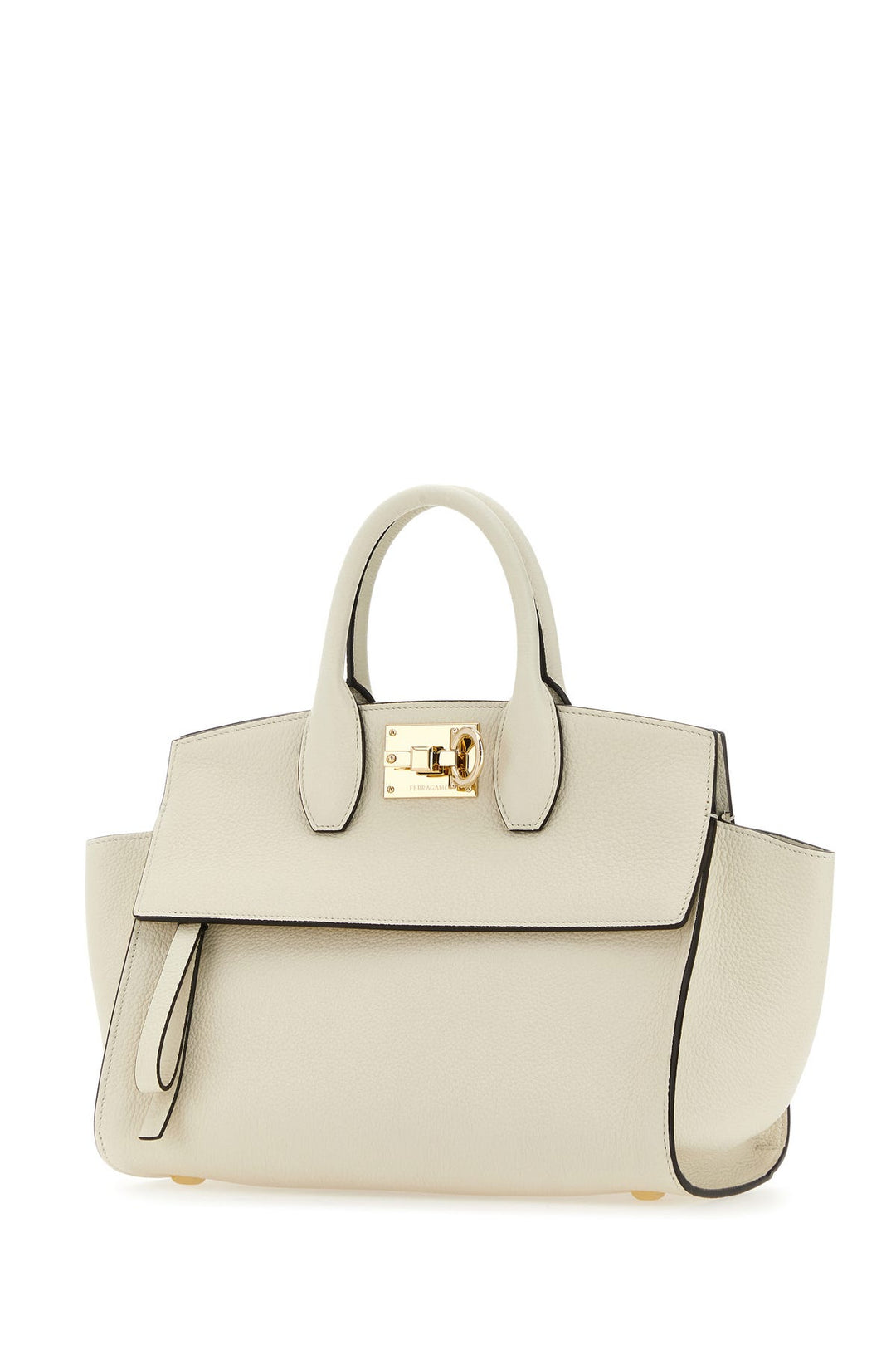 Ivory leather Studio Soft handbag