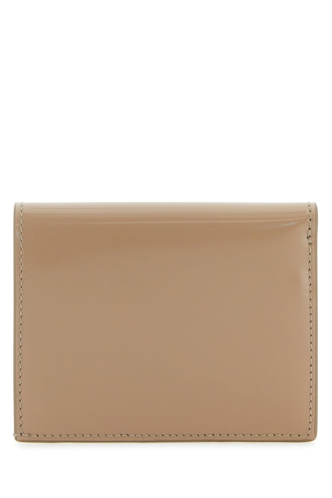 Beige leather wallet