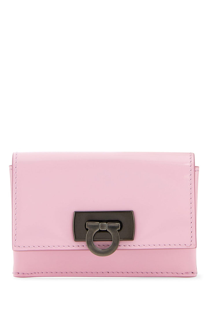 Pink leather coin purse