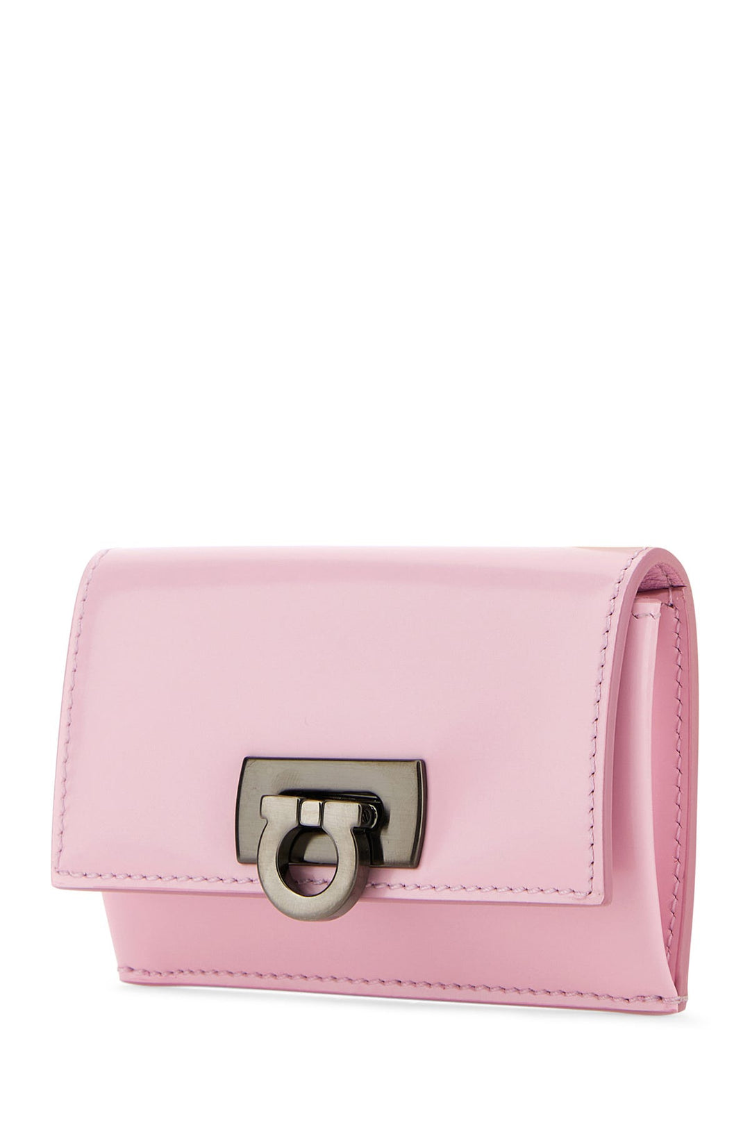 Pink leather coin purse