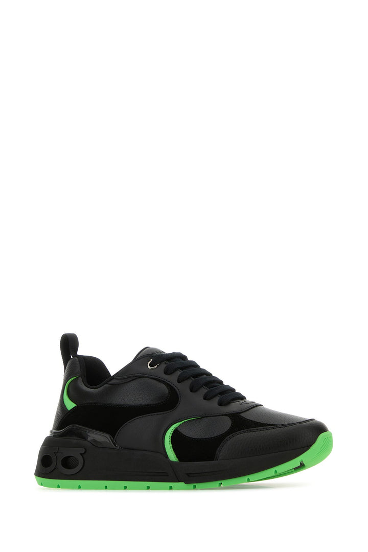 Black leather Cosimina sneakers