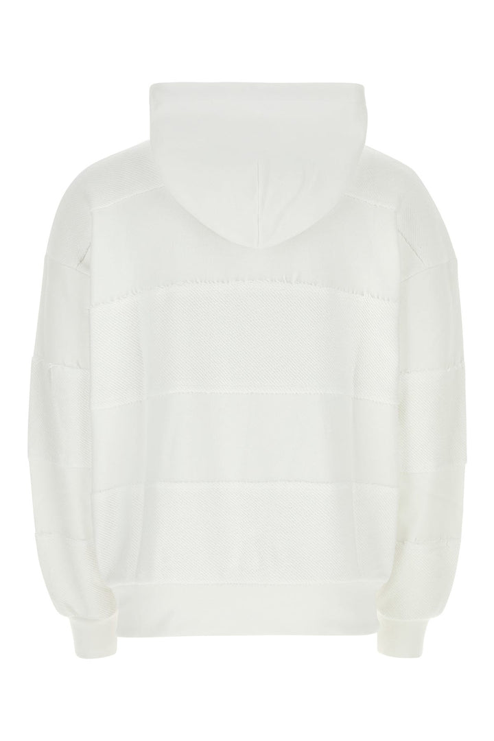 White cotton oversize sweatshirt