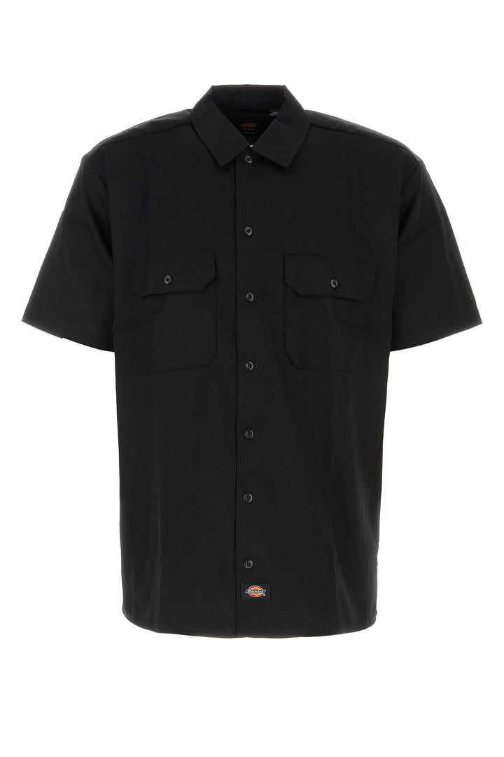 Black polyester blend shirt