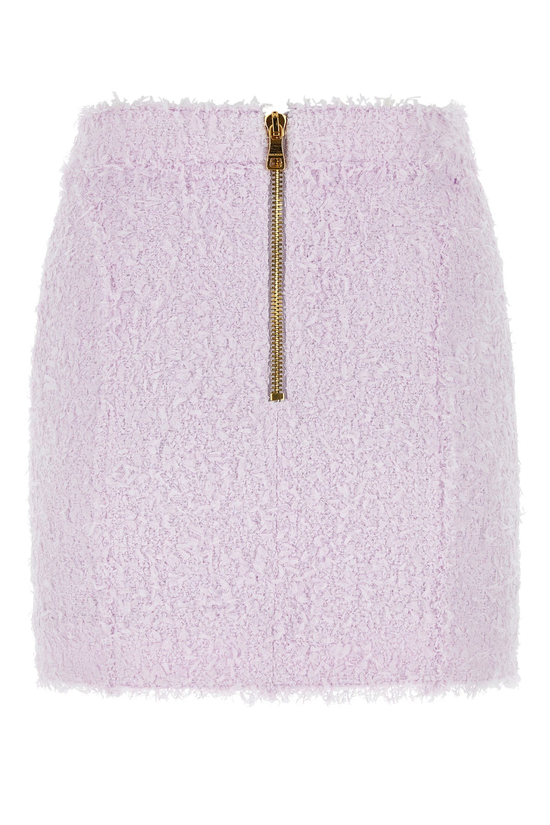 Lilac bouclÃ© mini skirt