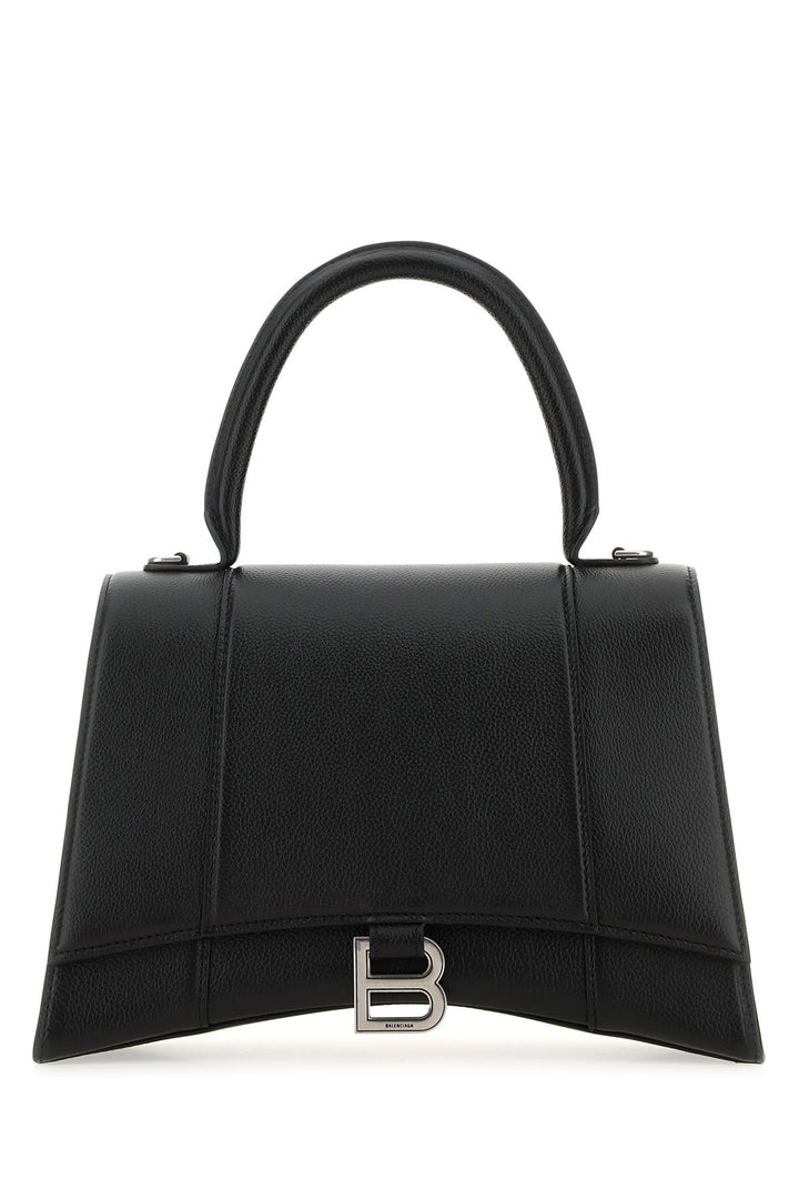 Black leather Hourglass handbag