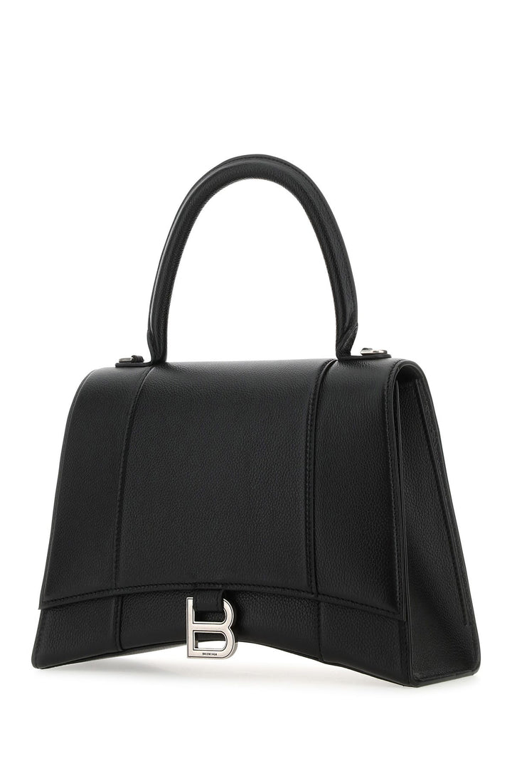 Black leather Hourglass handbag