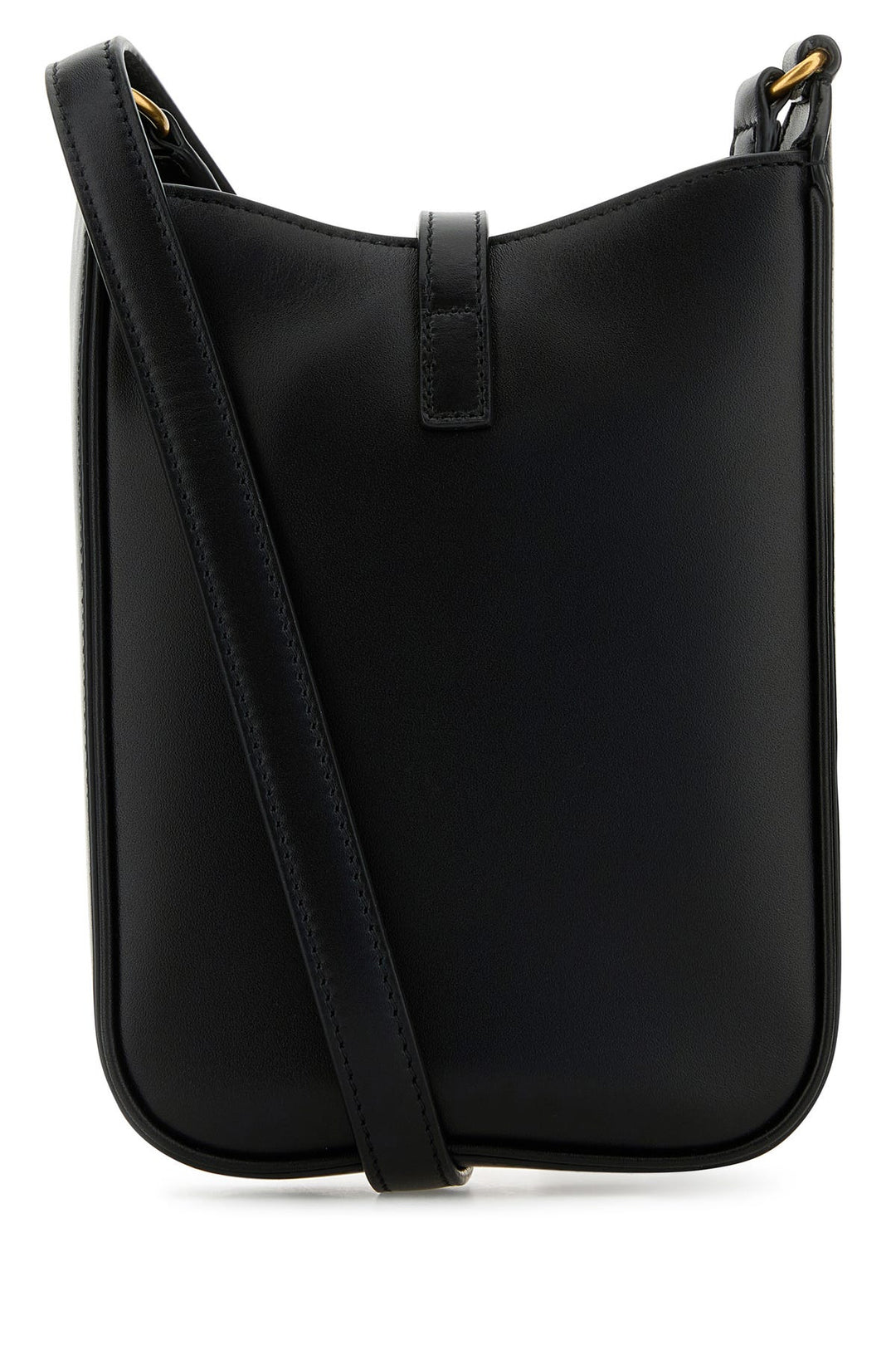 Black leather Le 5 Ã  7 crossbody bag