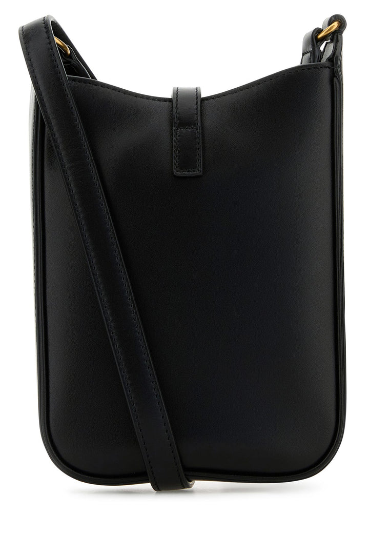 Black leather Le 5 Ã  7 crossbody bag