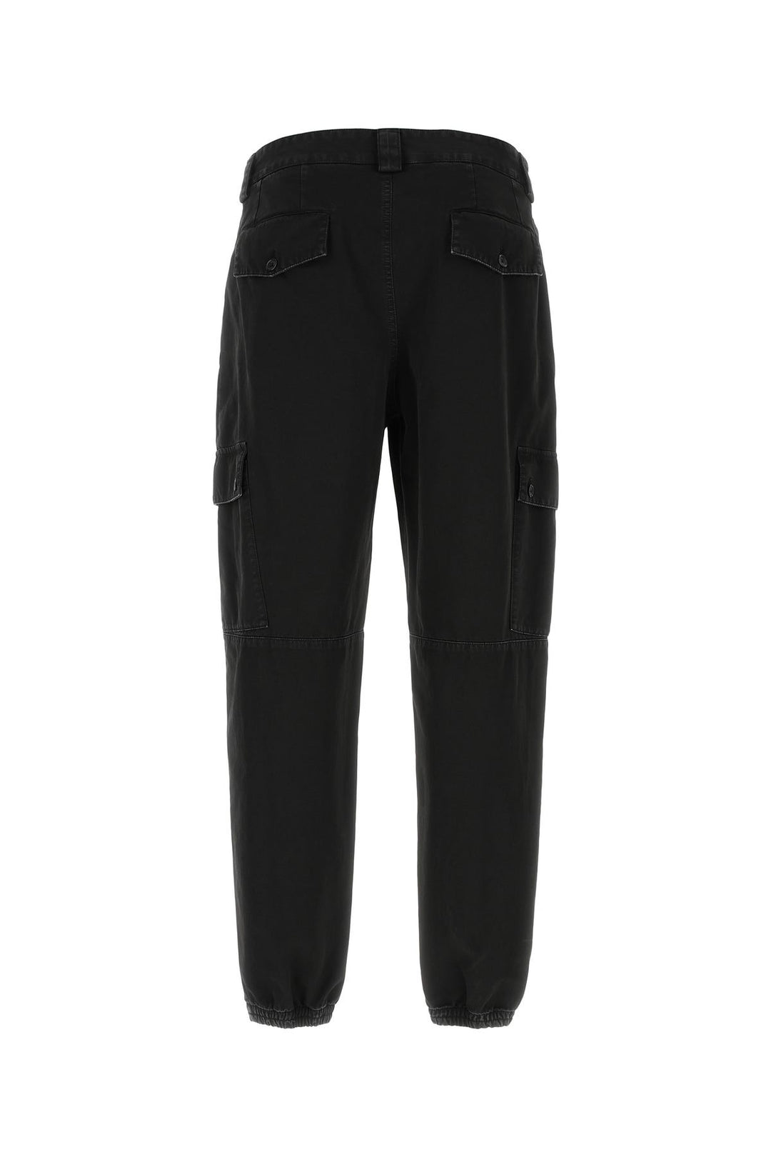 Black cotton cargo pant