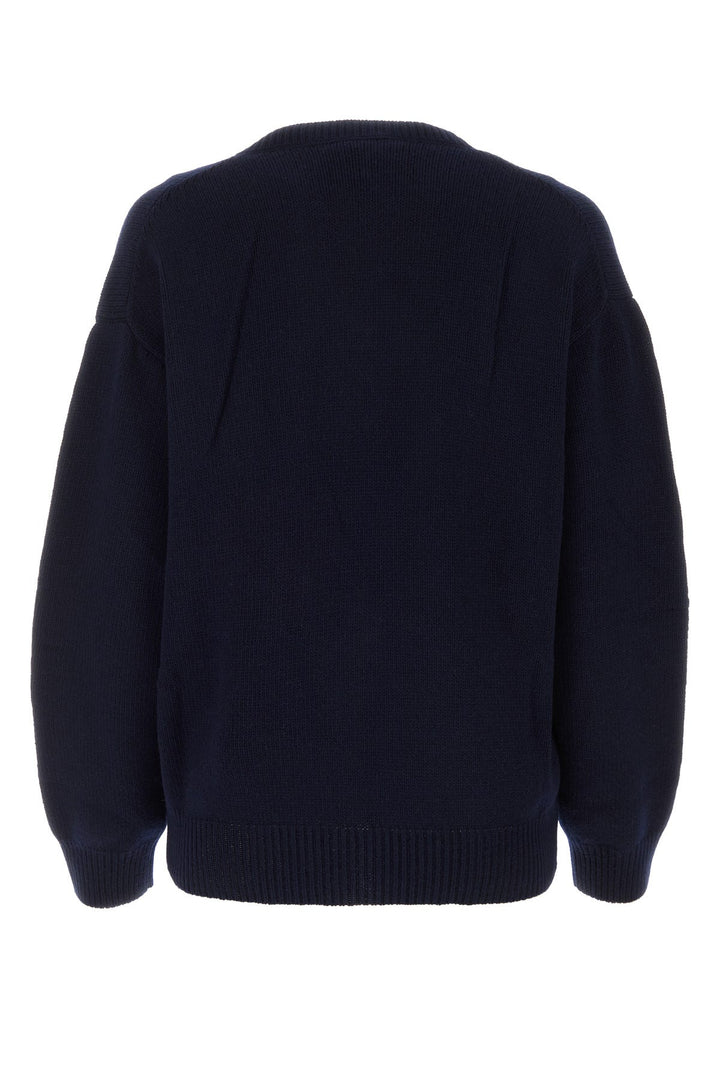 Dark blue wool blend sweater