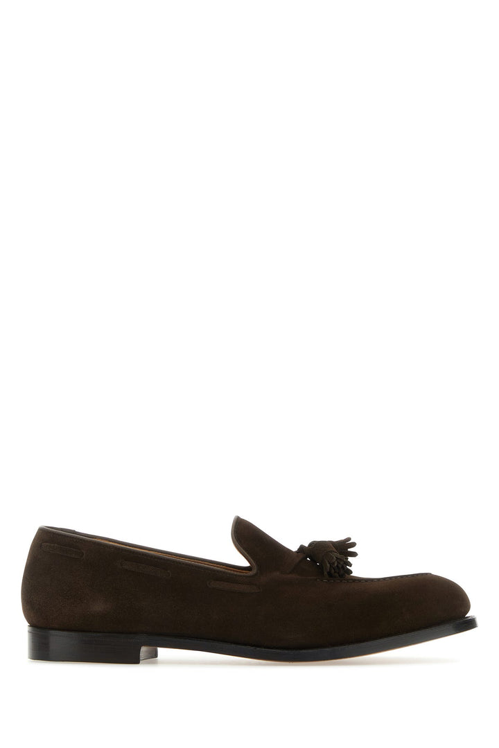 Chocolate suede Cavendish 2 loafers