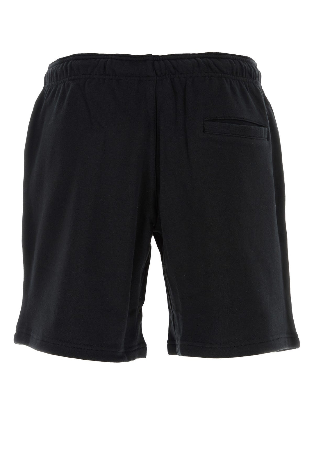 Black cotton bermuda shorts