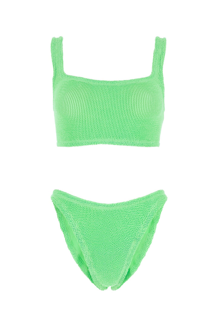 Fluo green stretch nylon Xandra bikini